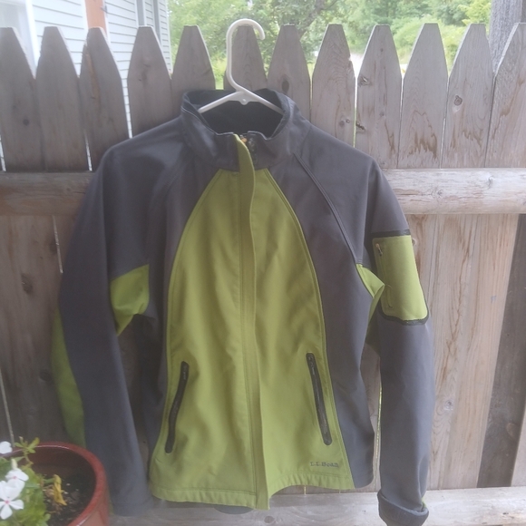 L.L. Bean Womens soft shell OAKMS full zip Jacket size L - Picture 1 of 8